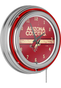 Arizona Coyotes Retro Neon Wall Clock