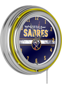 Buffalo Sabres Retro Neon Wall Clock