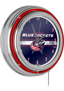 Columbus Blue Jackets Retro Neon Wall Clock