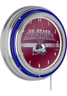 Colorado Avalanche Retro Neon Wall Clock