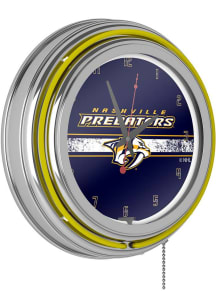 Nashville Predators Retro Neon Wall Clock