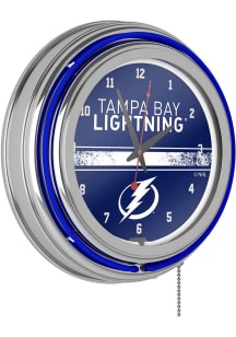 Tampa Bay Lightning Retro Neon Wall Clock