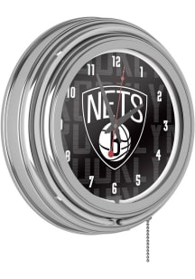 Brooklyn Nets City Retro Neon Wall Clock