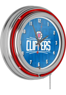 Los Angeles Clippers Retro Neon Wall Clock