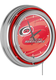 Carolina Hurricanes Retro Neon Wall Clock