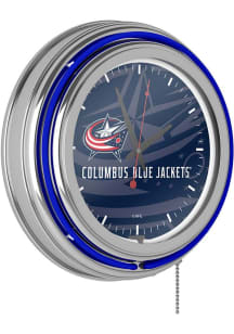 Columbus Blue Jackets Retro Neon Wall Clock