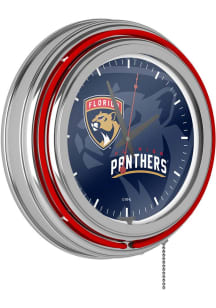 Florida Panthers Retro Neon Wall Clock