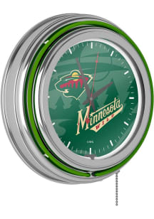 Minnesota Wild Retro Neon Wall Clock