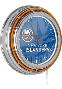 New York Islanders Retro Neon Wall Clock