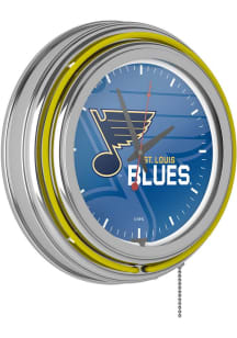 St Louis Blues Retro Neon Wall Clock