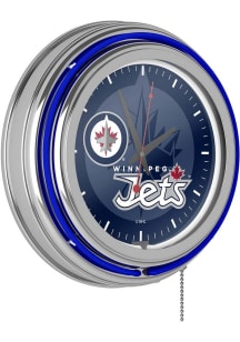 Winnipeg Jets Retro Neon Wall Clock