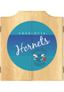Charlotte Hornets Logo Dart Board Cabinet