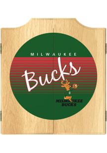 Milwaukee Bucks Logo Dart Board Cabinet