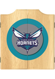 Charlotte Hornets Logo Dart Board Cabinet