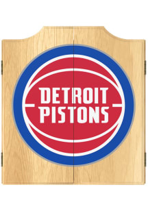 Detroit Pistons Logo Dart Board Cabinet