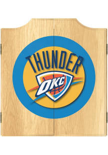 Oklahoma City Thunder Logo Dart Board Cabinet