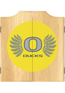 Oregon Ducks Logo Dart Board Cabinet