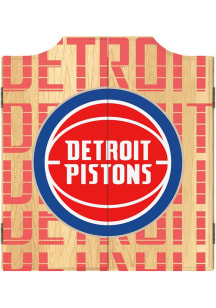 Detroit Pistons Logo Dart Board Cabinet