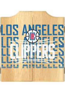 Los Angeles Clippers Logo Dart Board Cabinet