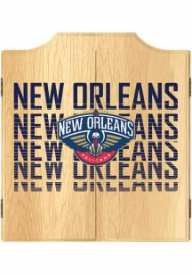 New Orleans Pelicans Logo Dart Board Cabinet