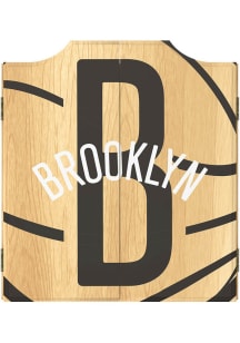Brooklyn Nets Fade Logo Dart Board Cabinet