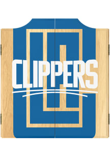 Los Angeles Clippers Logo Dart Board Cabinet
