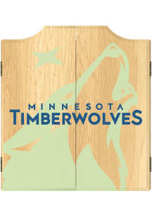 Minnesota Timberwolves Logo Dart Board Cabinet