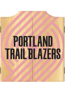 Portland Trail Blazers Logo Dart Board Cabinet