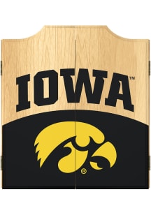 Iowa Hawkeyes Logo Dart Board Cabinet