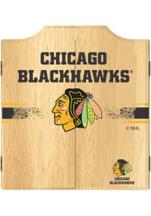Chicago Blackhawks Logo Dart Board Cabinet