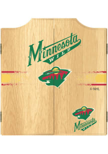 Minnesota Wild Logo Dart Board Cabinet