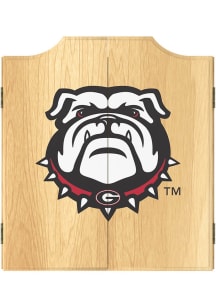 Georgia Bulldogs Logo Dart Board Cabinet