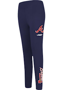 Pro Standard Atlanta Braves Girls Navy Blue Classic Essentials Bottoms Leggings