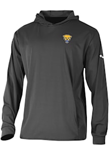 Columbia Pitt Panthers Mens Black Heat Seal Long Drive Long Sleeve Hoodie