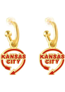 Kansas City EB &amp; Co Auto Sign Huggie Hoop Womens Earrings