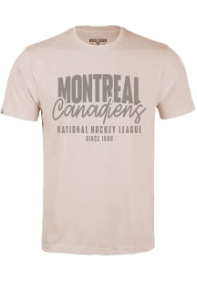 Levelwear Montreal Canadiens Tan Richmond Response Short Sleeve T Shirt