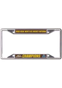 Western Michigan Broncos 2025 National Champions Laser Cut License Plate Frame - Brown