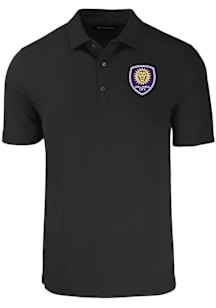 Cutter and Buck Orlando City SC Mens Black Forge Recycled Short Sleeve Polo