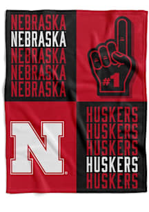 Nebraska Cornhuskers Domino Swaddle Baby Blanket