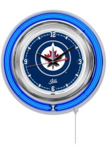 Winnipeg Jets Double Neon Wall Clock