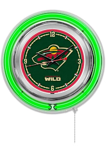 Minnesota Wild Double Neon Wall Clock