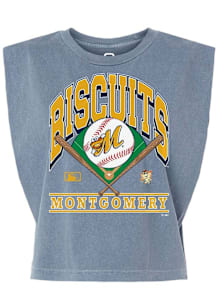 Summit Sportswear Montgomery Biscuits Womens Navy Blue Homefield Tank Top