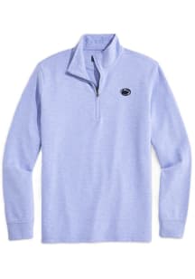 Mens Penn State Nittany Lions Light Blue Vineyard Vines Shep Shirt Qtr Zip Pullover