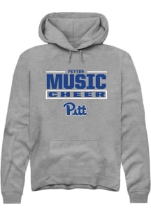 Peyton Music Rally Mens Graphite Pitt Panthers NIL Stacked Box Player Hood