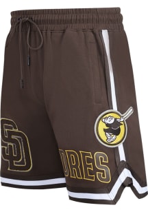 Pro Standard San Diego Padres Mens Brown Classic Chenille Shorts
