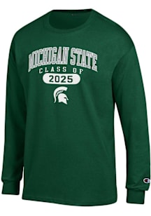 Champion Michigan State Spartans Green Class of 2025 Pill Jersey Long Sleeve T Shirt