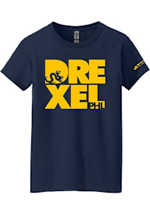 Summit Sportswear Drexel Dragons Womens Navy Blue Admitted Students Day 2020 Short Sleeve T-Shirt