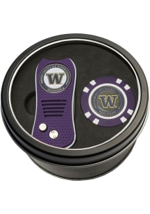 Purple Washington Huskies Switchblade Golf Chip Golf Gift Set