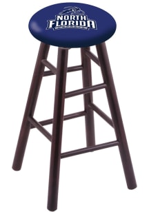 North Florida Ospreys Round Cushion Maple Pub Stool - Brown