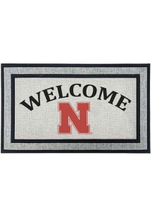 Ash Nebraska Cornhuskers Welcome 18x30 Door Mat